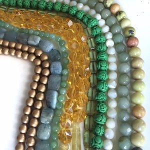 Genuine gemstone & glass beads jewelry making